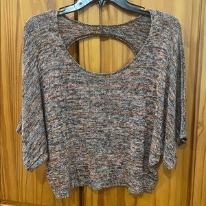 Retro~ Soft Open Back Knit Sweater